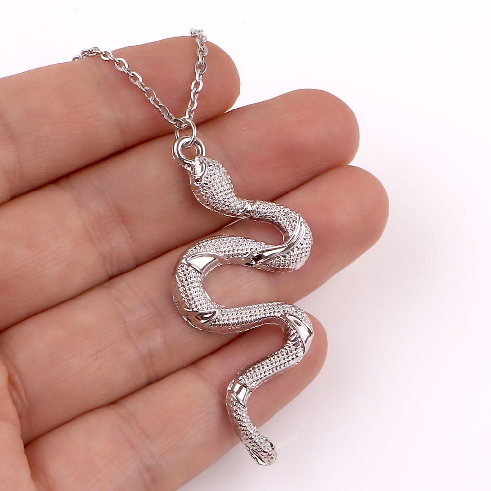 Hip-Hop Vintage Zodiac Snake Necklace