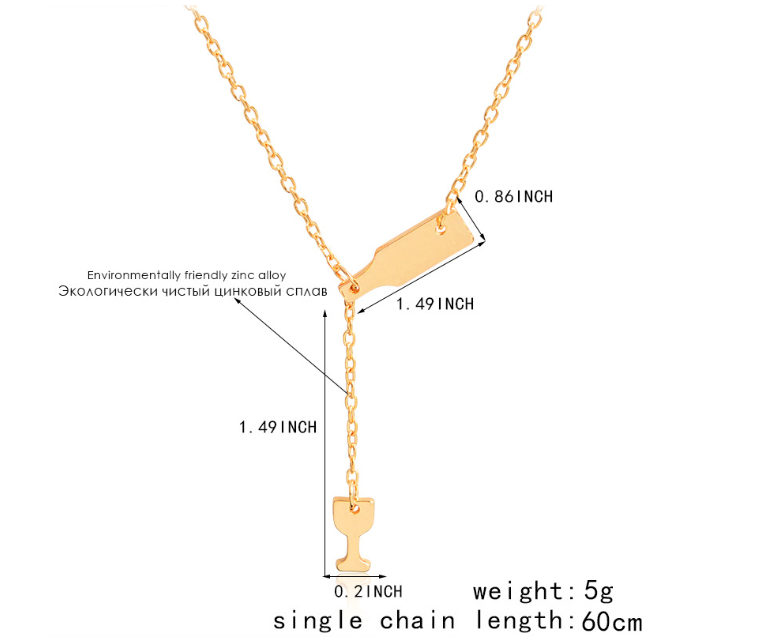 Wine Glass Necklace