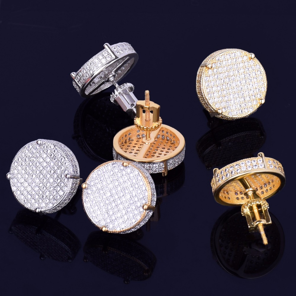 Round Ear Studs on Model