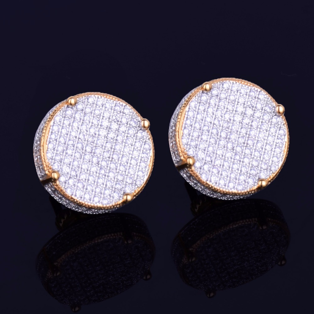 Close-up of Round Ear Studs