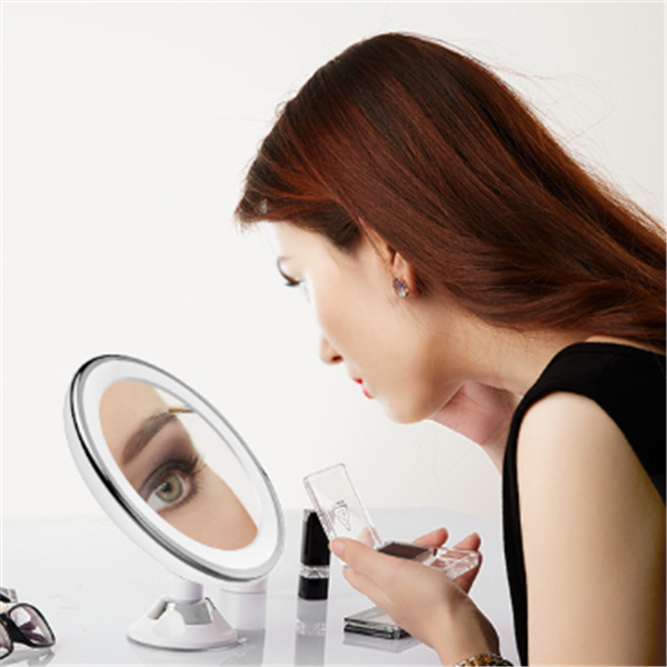 LED Makeup Mirror Side View