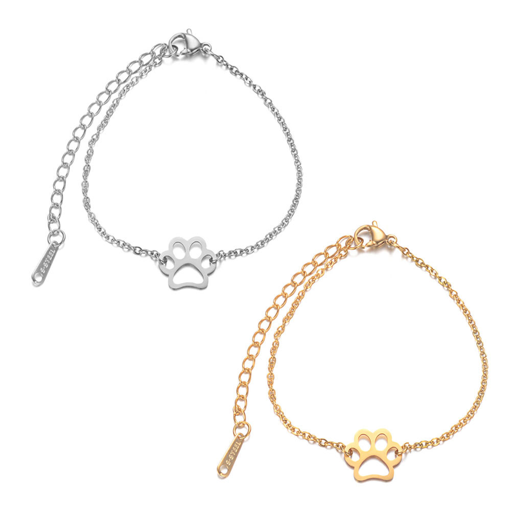 Dog Paw Bracelet - Gold