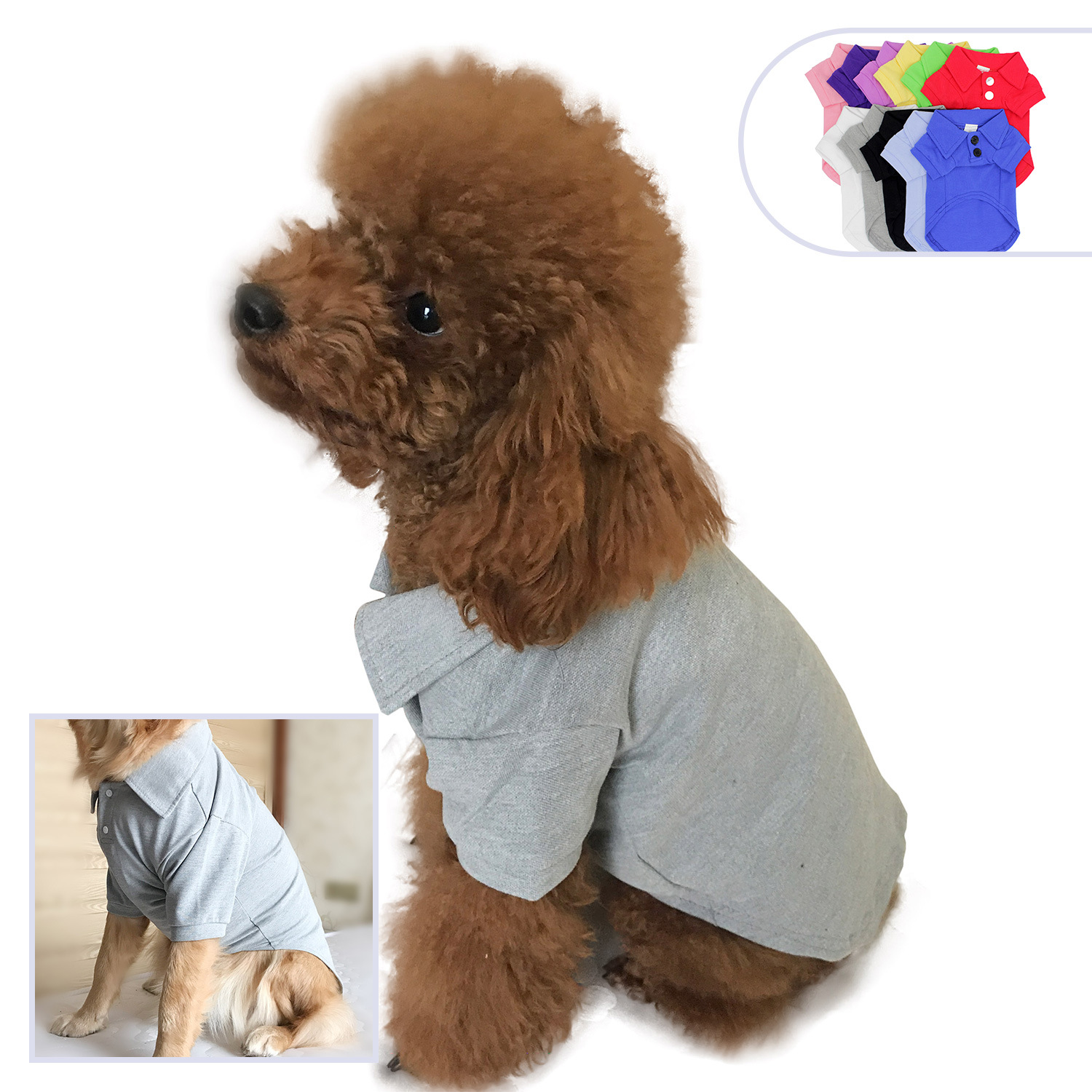 Dog Polo Shirt in Different Colors