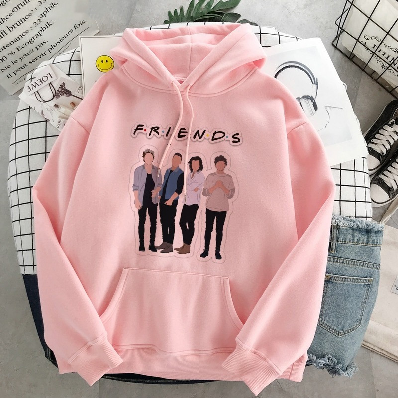 New Hooded Friends Letter Print Sweatshirt