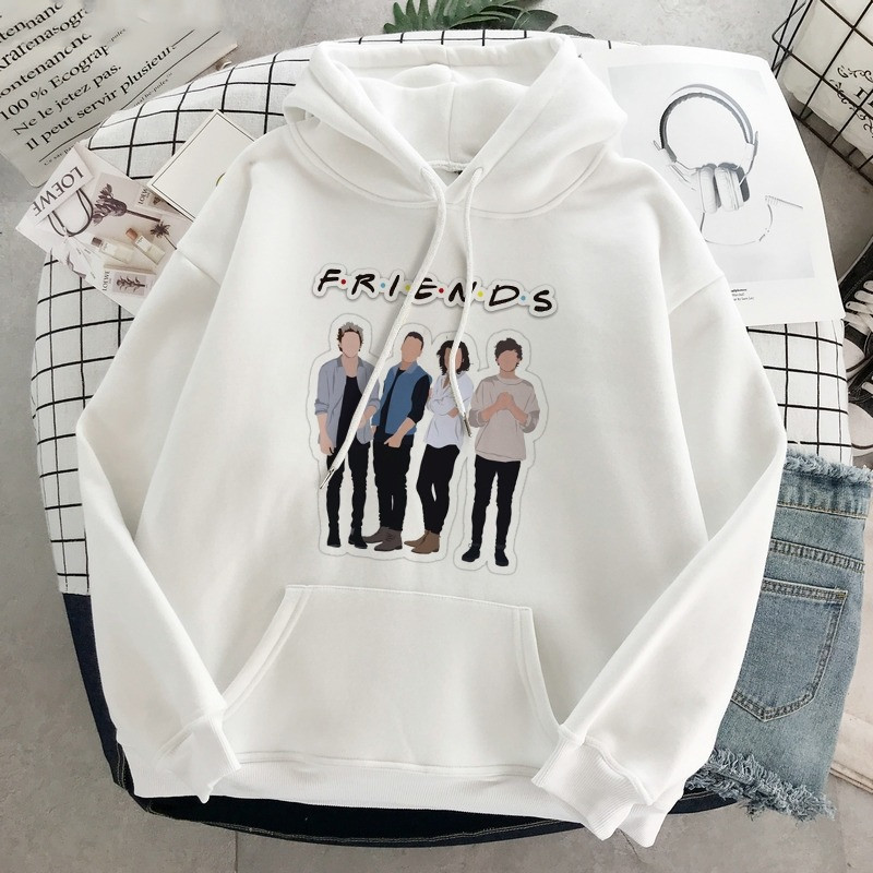 New Hooded Friends Letter Print Sweatshirt