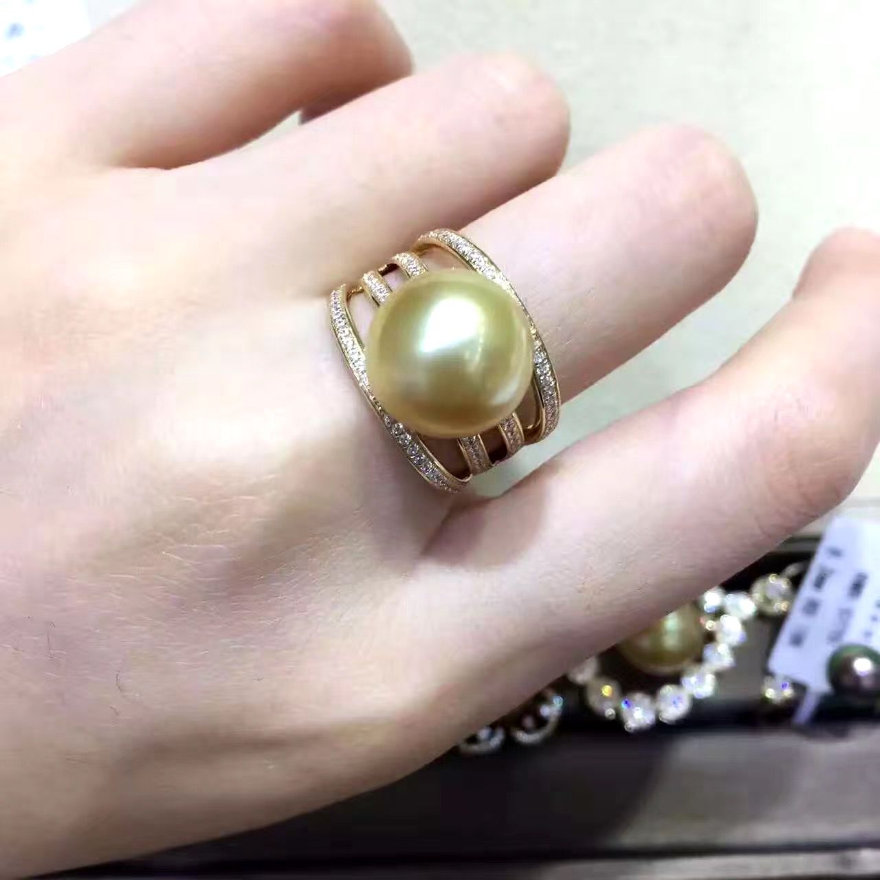 Akoya Pearl Ring Details