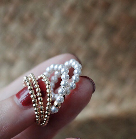 14K Gold-Plated Pearl Chic Ring