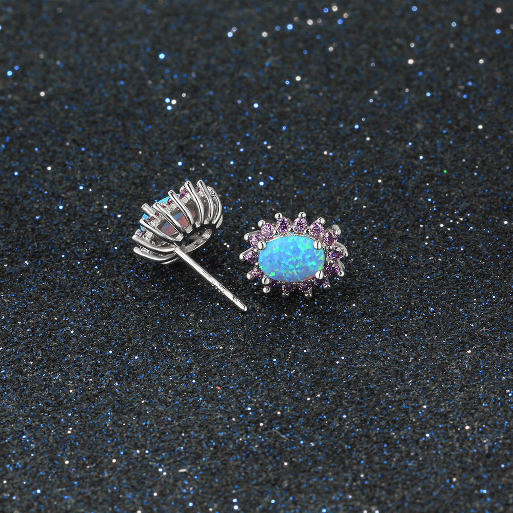 Purple Zircon Earrings Image 4