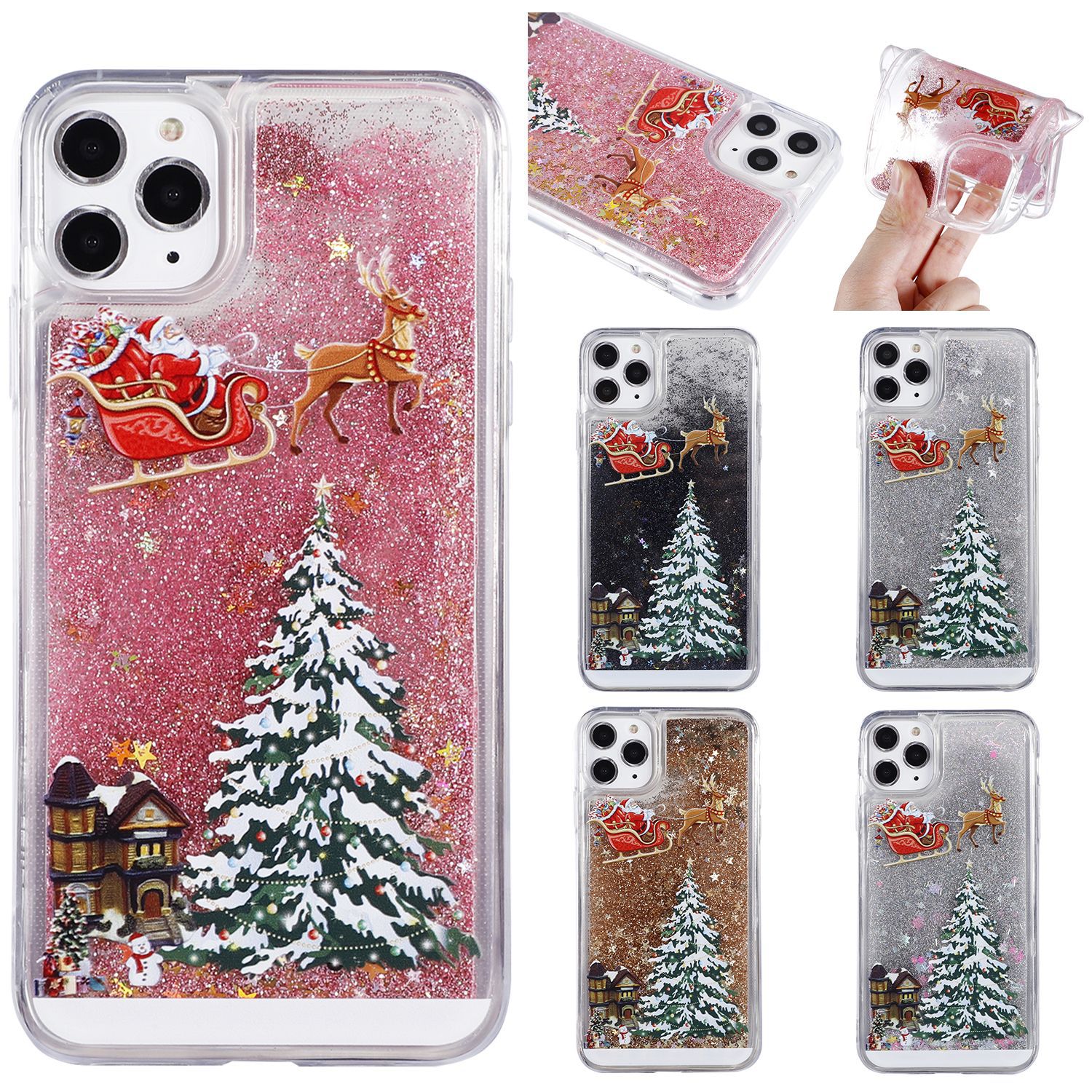 Christmas Quicksand Phone Case Image 1