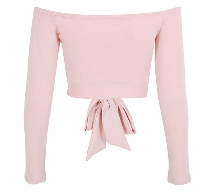 Off-the-shoulder long sleeve top image 9