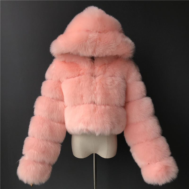 Faux Fur Jacket - Back View