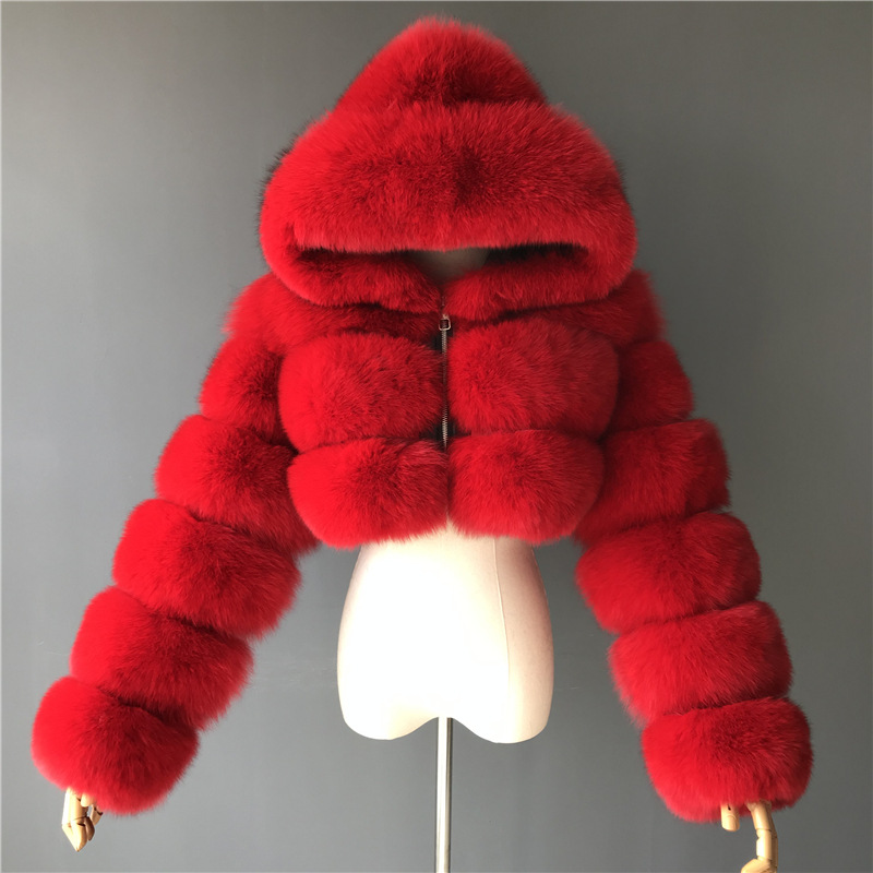 Faux Fur Jacket - Close Up