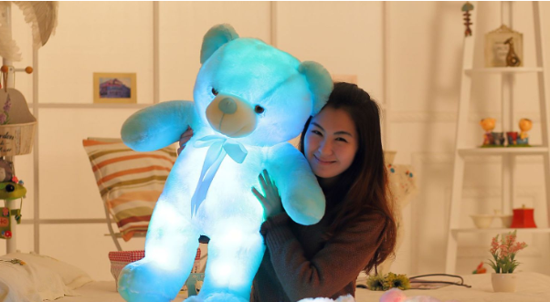 LED Light-Up Plush Bear