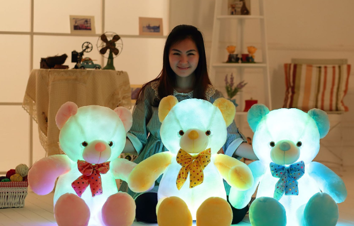 LED Light-Up Plush Bear