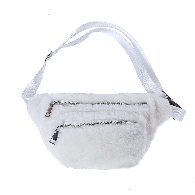 Plush Bag in White