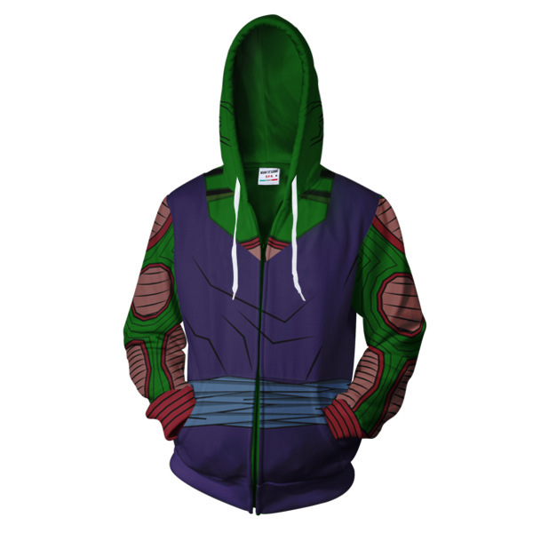 3D Anime Printed Zipper Hoodie Image 3