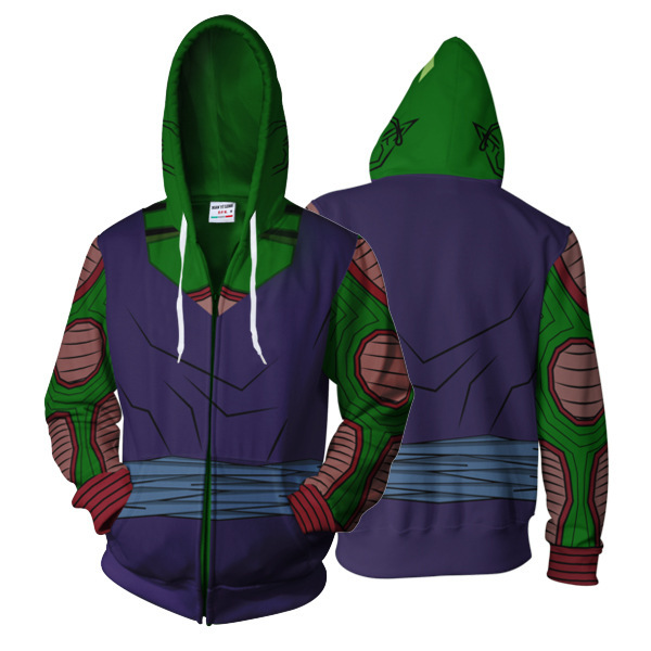 3D Anime Printed Zipper Hoodie Image 4