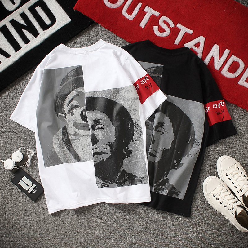 Clown Print T-Shirt Detail