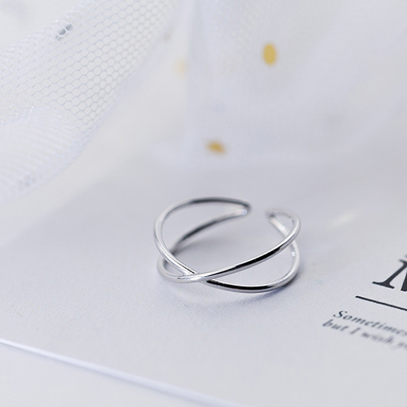 Stylish Double-Layer Single Ring