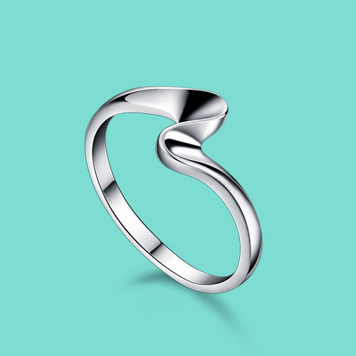 Electroplated Silver Lightning Ring Image 6