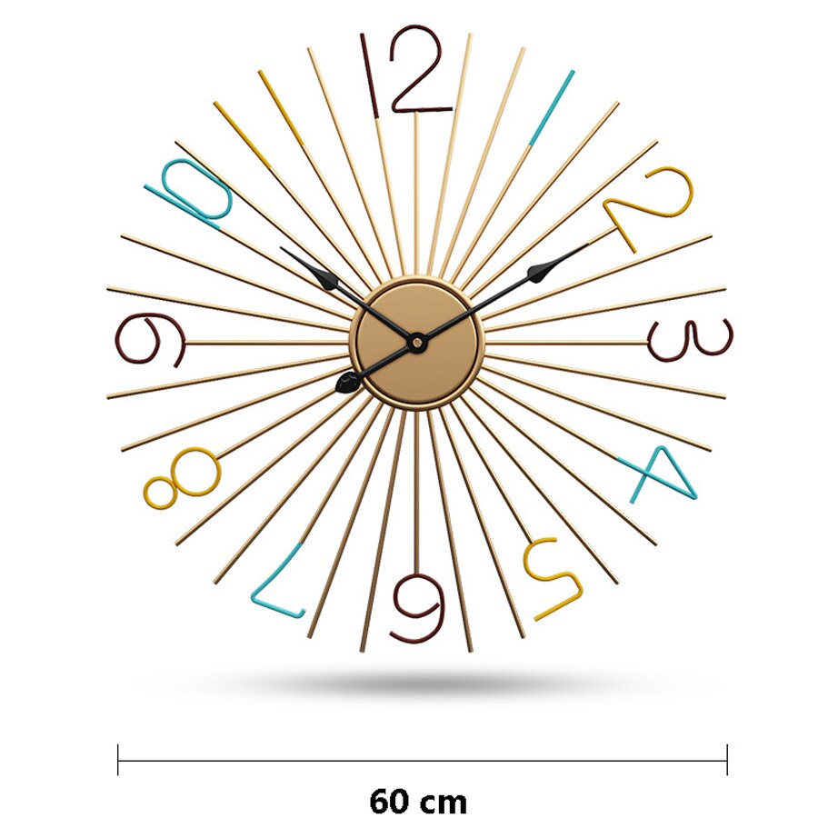 Silent Metal Wall Clock - Image 1