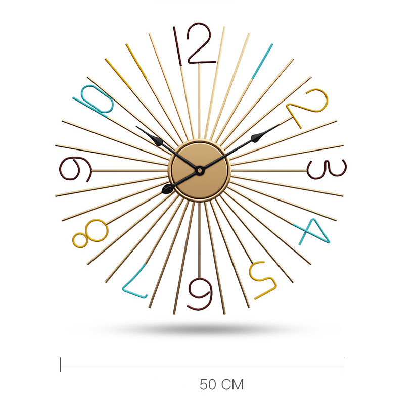 Silent Metal Wall Clock - Image 2
