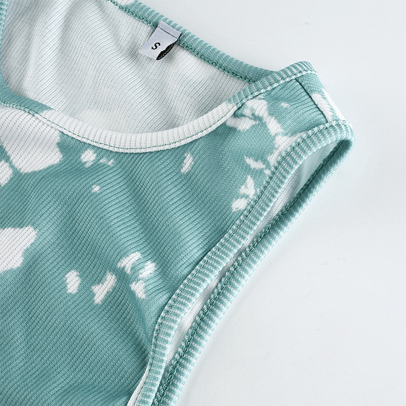 Tie-dye sports vest - versatile outfit