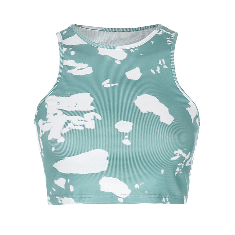 Tie-dye sports vest - back view