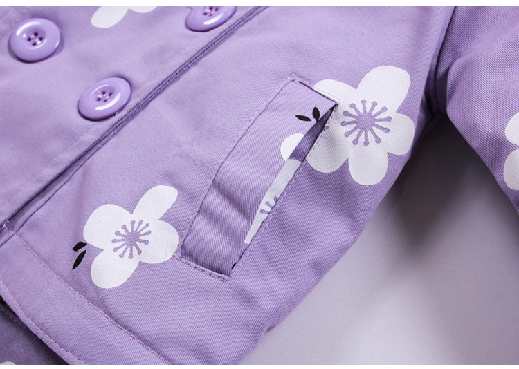 Double-breasted casual children's jacket