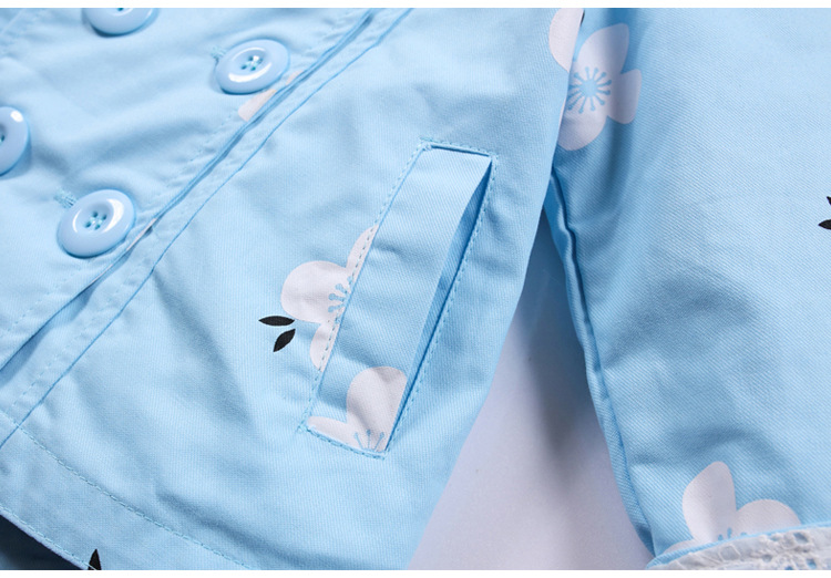 Double-breasted casual children's jacket