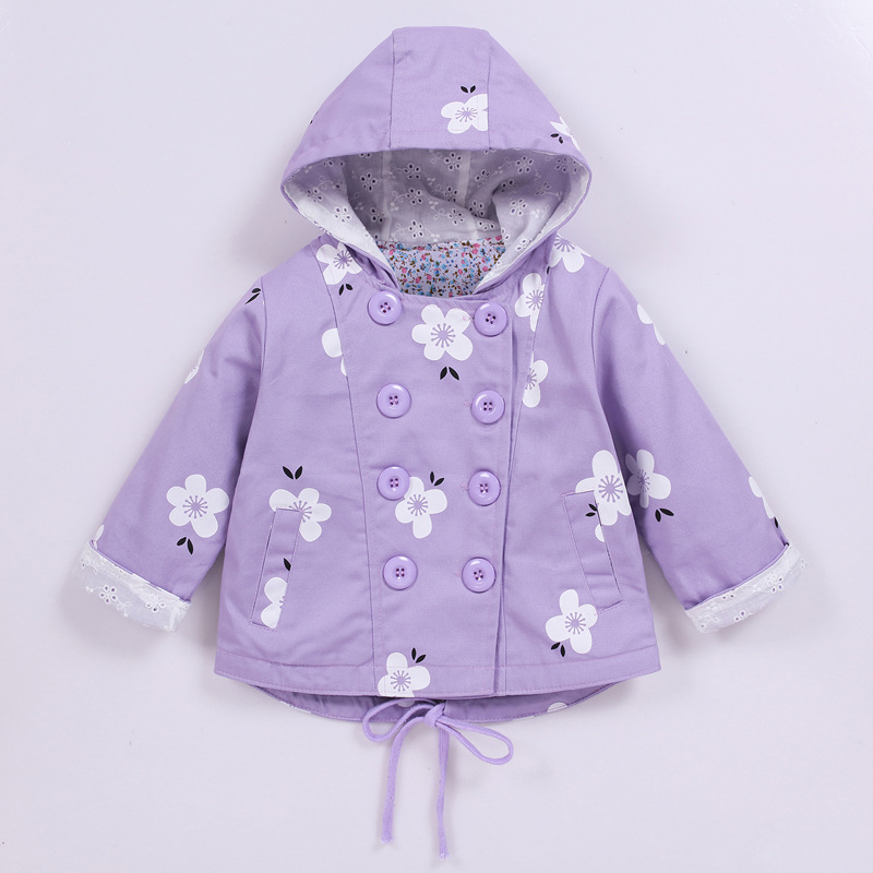 Double-breasted casual children's jacket