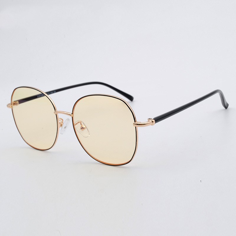 Metal Round Frame Anti-Blue Light Glasses Image 2