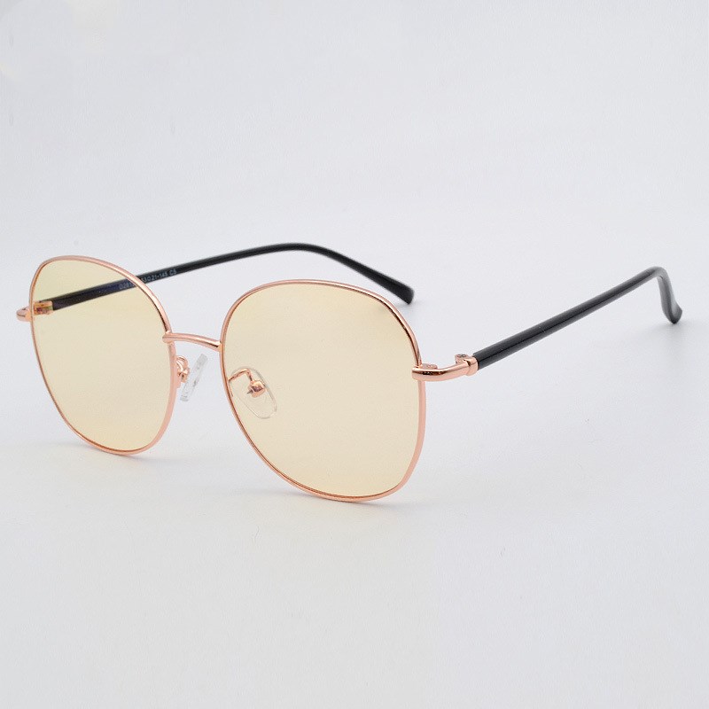 Metal Round Frame Anti-Blue Light Glasses Image 1
