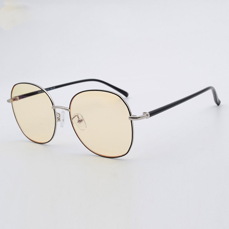 Metal Round Frame Anti-Blue Light Glasses Image 3