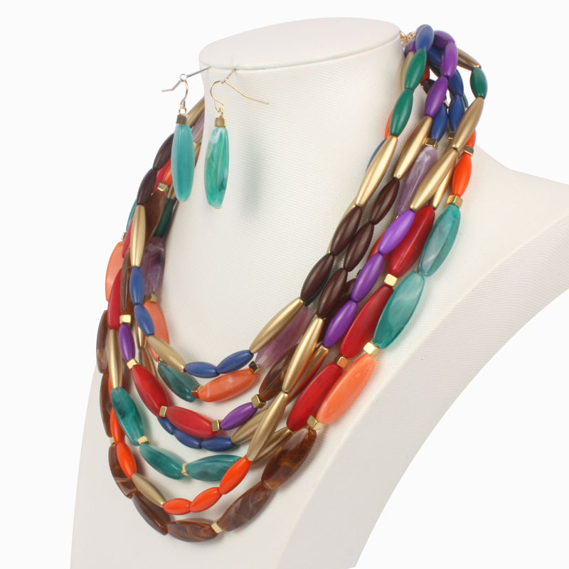 Colorful Beaded Necklace 4
