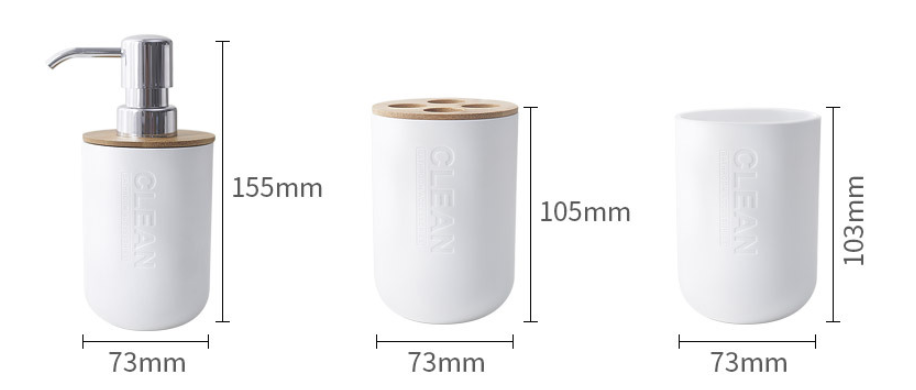 Bamboo Bath Set Image 1