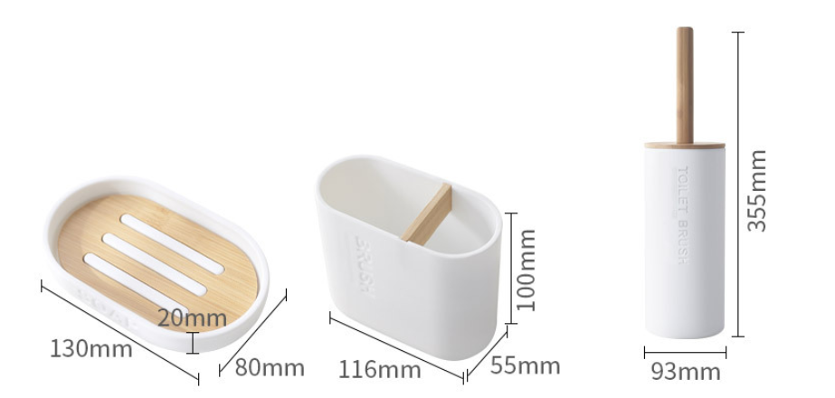 Bamboo Bath Set Image 2