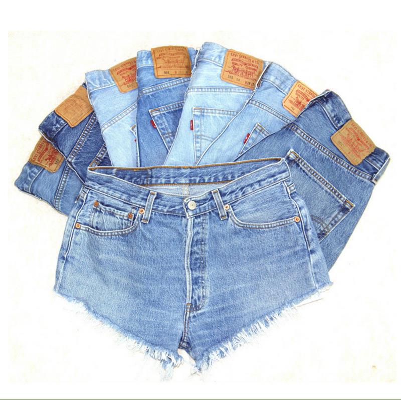 Light Color Denim Shorts