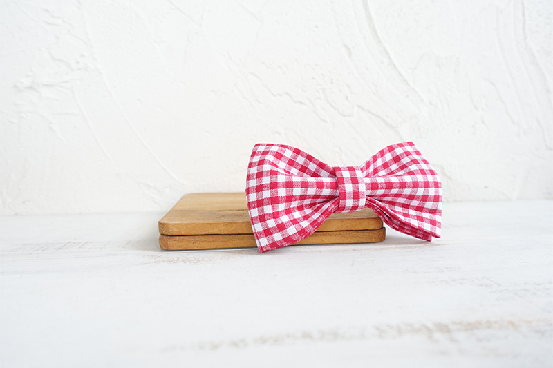 Dog Bow Tie Pink L