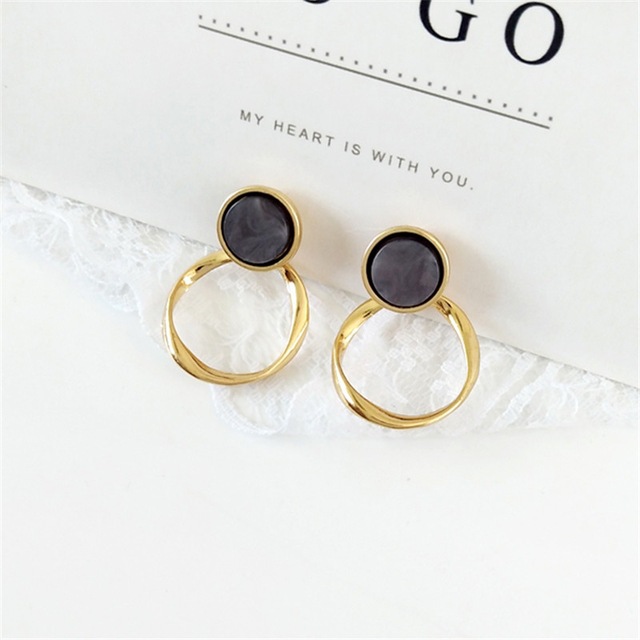 Stylish Ear Studs Grey