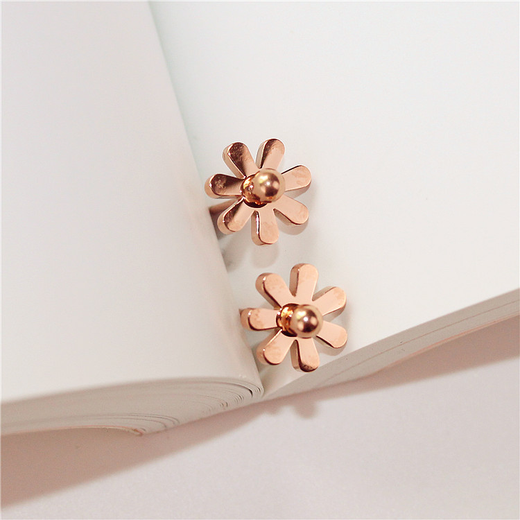 Butterfly Titanium Steel Earrings Image 4
