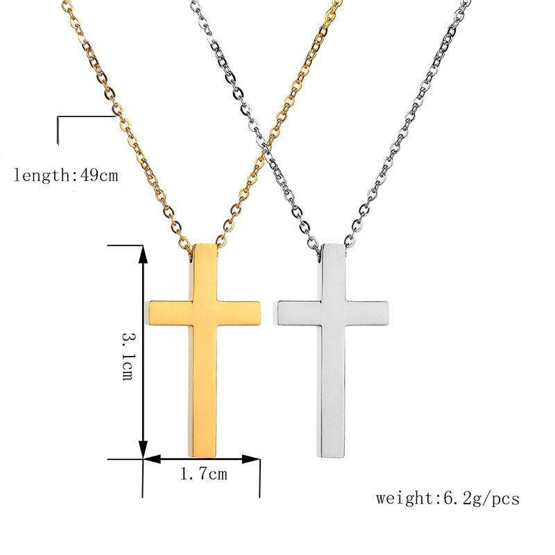 Stainless Steel Cross Necklace 1
