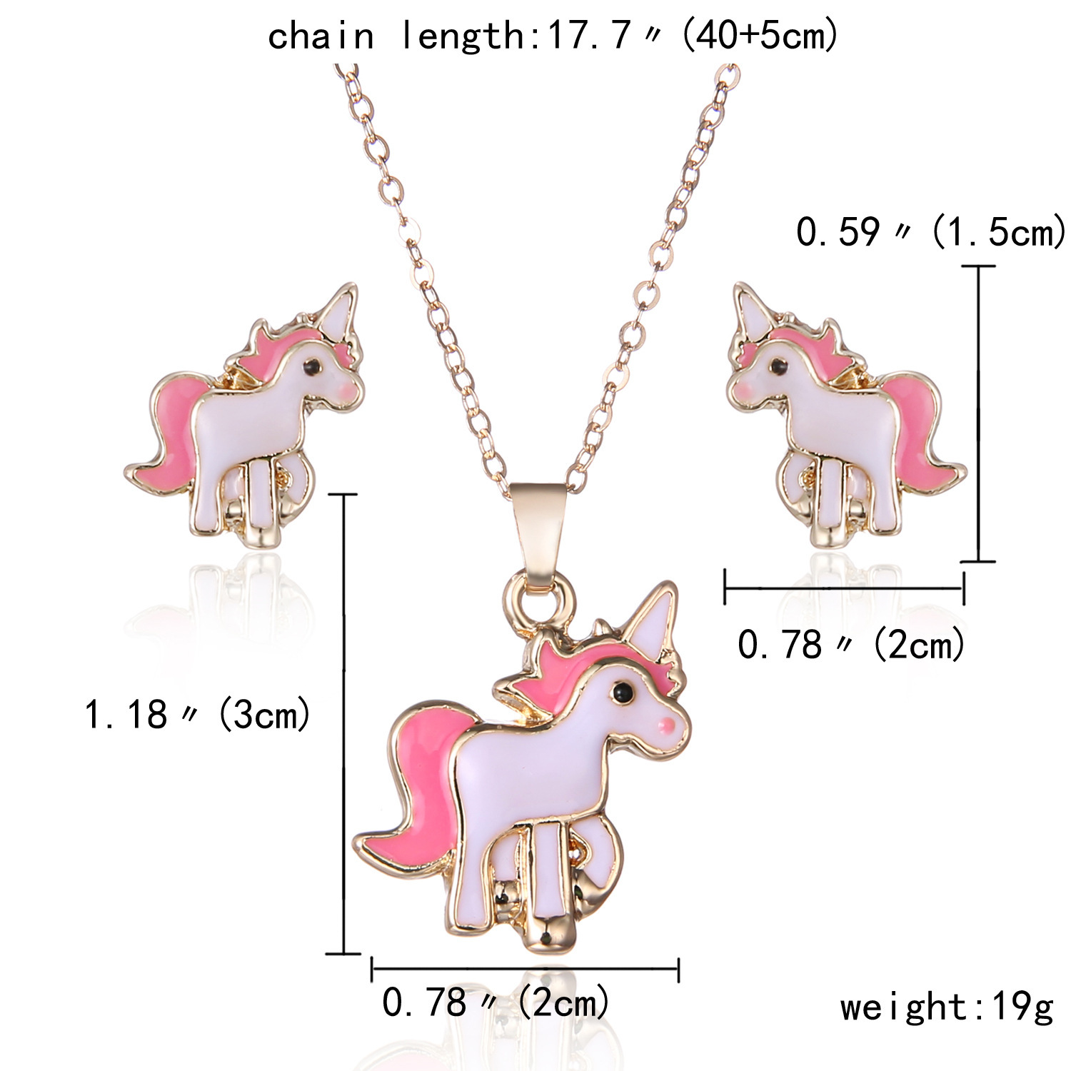 Elegant Oil Painting Pony Pendant