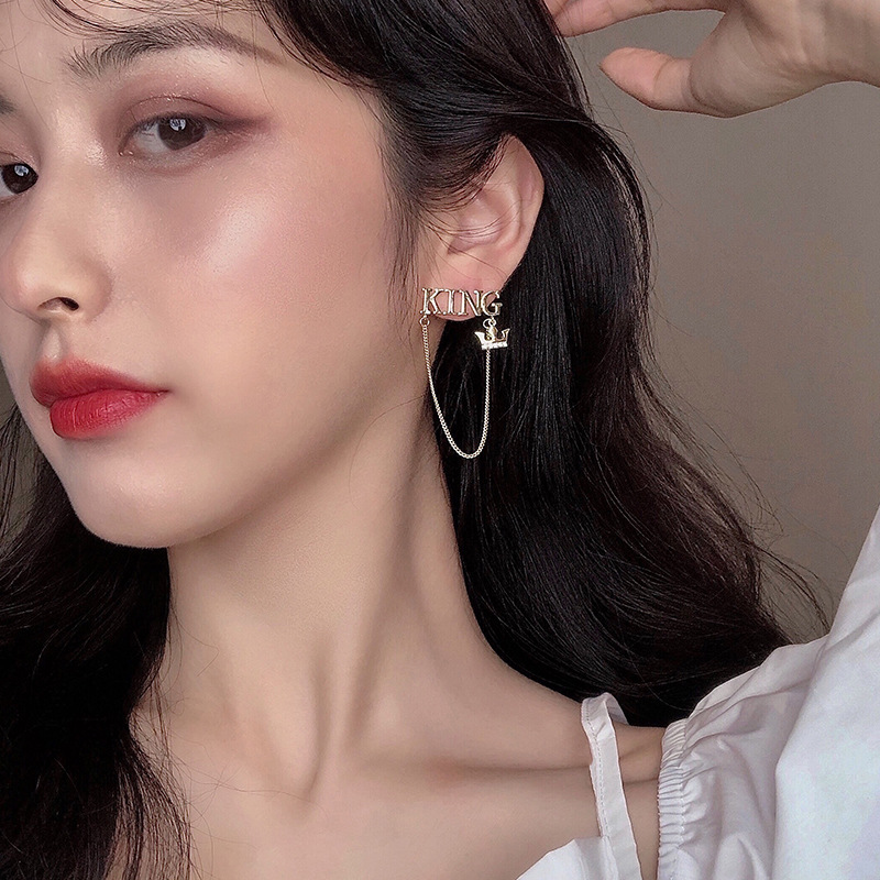 Letter Tassel Earrings 4