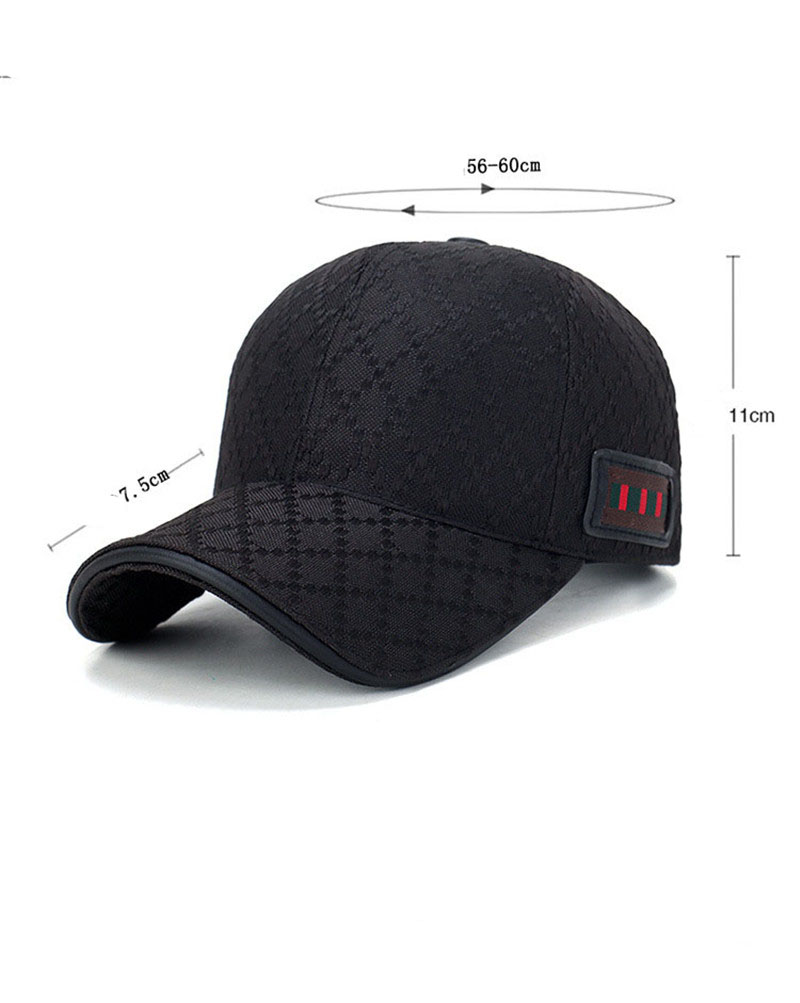 Korean-style Casual Baseball Cap Black