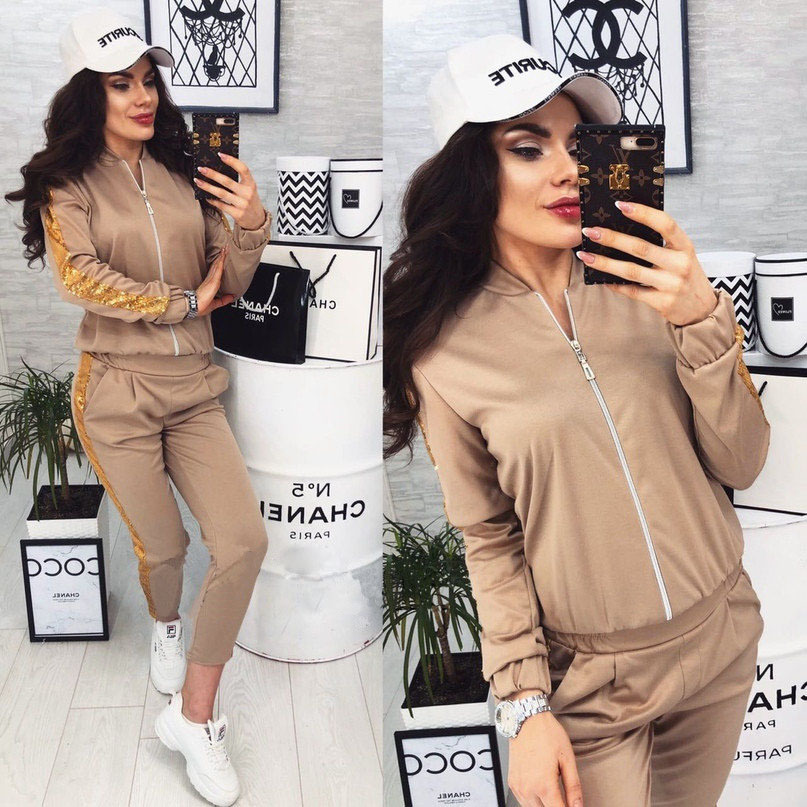 Sequin Panel Tracksuit Set Image 6