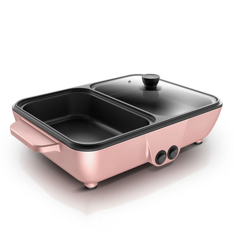 Multifunctional Mini Hot Pot and Grill Image 1
