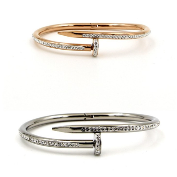 Nail Bracelet in Silver