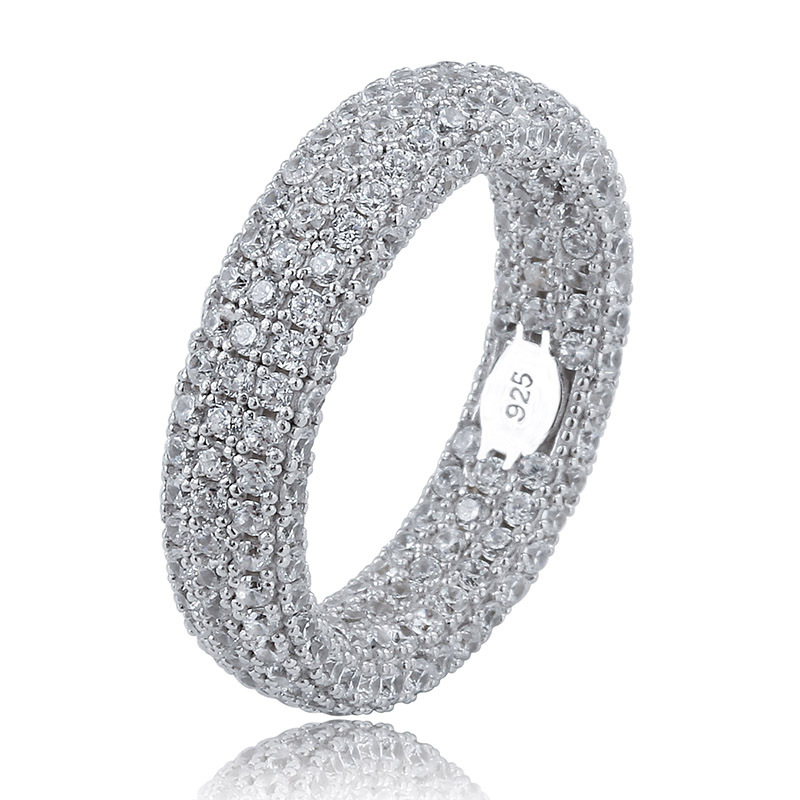 925 Silver Micro-Pavé Zircon Ring - Image 2
