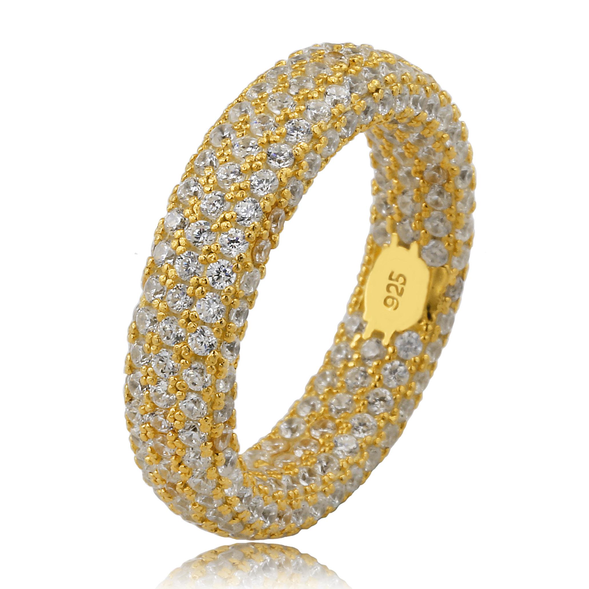 925 Silver Micro-Pavé Zircon Ring - Image 3